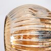 Ripoll Plafondlamp, Kogellampje Amber, Rookkleurig, 3-lichts