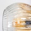 Ripoll Plafondlamp, Kogellampje Amber, Duidelijk, Rookkleurig, 3-lichts
