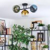 Koyoto Plafondlamp, Kogellampje Blauw, Goud, Groen, Duidelijk, 3-lichts