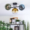 Koyoto Plafondlamp, Kogellampje Blauw, Goud, Groen, Duidelijk, 3-lichts