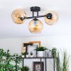 Koyoto Plafondlamp, Kogellampje Amber, 3-lichts