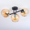 Koyoto Plafondlamp, Kogellampje Amber, 3-lichts