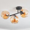 Koyoto Plafondlamp, Kogellampje Amber, 3-lichts