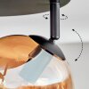 Koyoto Plafondlamp, Kogellampje Amber, 4-lichts