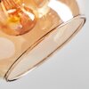 Koyoto Plafondlamp, Kogellampje Amber, 4-lichts