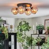 Koyoto Plafondlamp, Kogellampje Amber, 4-lichts