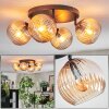 Koyoto Plafondlamp, Kogellampje Amber, 4-lichts
