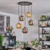 Ripoll Hanglamp, Kogellampje, Hanglamp Goud, Zwart, 5-lichts