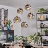 Ripoll Hanglamp, Kogellampje, Hanglamp Goud, Zwart, 5-lichts