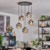 Ripoll Hanglamp, Kogellampje, Hanglamp Goud, Zwart, 5-lichts