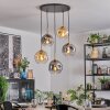 Ripoll Hanglamp, Kogellampje, Hanglamp Goud, Zwart, 5-lichts