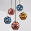 Ripoll Hanglamp, Kogellampje, Hanglamp Goud, Zwart, 5-lichts