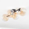 Chehalis Plafondlamp, Kogellampje Amber, Duidelijk, 4-lichts