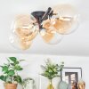 Chehalis Plafondlamp, Kogellampje Amber, Duidelijk, 4-lichts