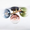 Chehalis Plafondlamp, Kogellampje Goud, Zwart, 3-lichts