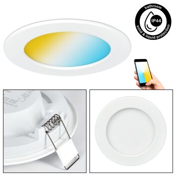 Finsrud Plafondlamp, Inbouw armatuur LED Wit, 3-lichts