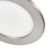 Finsrud Plafondlamp, Inbouw armatuur LED Nikkel mat, 3-lichts