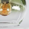 Koyoto Plafondlamp, Kogellampje Blauw, Groen, Duidelijk, Koperkleurig, 3-lichts