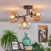 Koyoto Plafondlamp, Kogellampje Amber, Duidelijk, 3-lichts