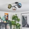 Gastor Plafondlamp, Kogellampje Blauw, Chroom, Groen, Duidelijk, Rookkleurig, 3-lichts