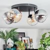 Koyoto Plafondlamp, Kogellampje Amber, Duidelijk, Rookkleurig, 4-lichts