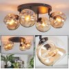 Ripoll Plafondlamp, Kogellampje Amber, 4-lichts