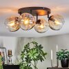 Ripoll Plafondlamp, Kogellampje Amber, Duidelijk, 4-lichts
