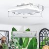 Tavlov Plafondlamp, Paneel LED Wit, 1-licht