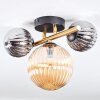 Chehalis Plafondlamp, Kogellampje Goud, Zwart, 3-lichts
