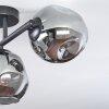Ripoll Plafondlamp, Kogellampje Rookkleurig, 3-lichts