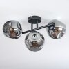 Ripoll Plafondlamp, Kogellampje Rookkleurig, 3-lichts