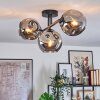 Ripoll Plafondlamp, Kogellampje Rookkleurig, 3-lichts