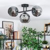 Ripoll Plafondlamp, Kogellampje Rookkleurig, 3-lichts