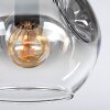 Ripoll Plafondlamp, Kogellampje Duidelijk, Rookkleurig, 3-lichts