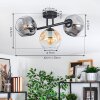 Ripoll Plafondlamp, Kogellampje Amber, Duidelijk, Rookkleurig, 3-lichts