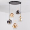 Ripoll Hanglamp, Kogellampje, Hanglamp Goud, Zwart, 5-lichts