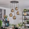 Ripoll Hanglamp, Kogellampje, Hanglamp Goud, Zwart, 5-lichts