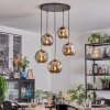 Ripoll Hanglamp, Kogellampje, Hanglamp Goud, Zwart, 5-lichts