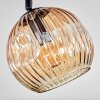 Ripoll Plafondlamp, Kogellampje Amber, Duidelijk, Rookkleurig, 4-lichts