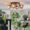 Ripoll Plafondlamp, Kogellampje Chroom, Duidelijk, Rookkleurig, 4-lichts