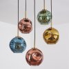 Ripoll Hanglamp, Kogellampje, Hanglamp Goud, Zwart, 5-lichts