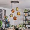 Ripoll Hanglamp, Kogellampje, Hanglamp Goud, Zwart, 5-lichts