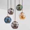 Ripoll Hanglamp, Kogellampje, Hanglamp Goud, Zwart, 5-lichts