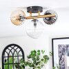 Chehalis Plafondlamp, Kogellampje Goud, Zwart, 3-lichts