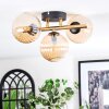 Chehalis Plafondlamp, Kogellampje Goud, Zwart, 3-lichts