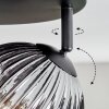 Ripoll Plafondlamp, Kogellampje Duidelijk, Rookkleurig, 4-lichts
