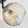 Ripoll Plafondlamp, Kogellampje Amber, Duidelijk, 4-lichts