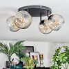 Ripoll Plafondlamp, Kogellampje Amber, Duidelijk, 4-lichts