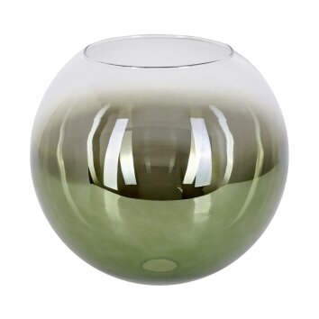 Glazen lampenkap  Koyoto Reserve glas, reserveonderdeel 30 cm Groen, Duidelijk