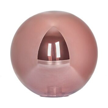 Glazen lampenkap  Chehalis Reserve glas, reserveonderdeel 15 cm Koperkleurig